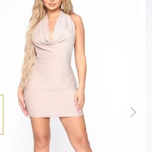 Gold Mini Dress
